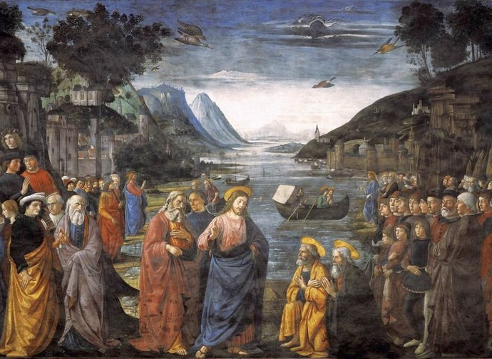 Ghirlandaio, Jesus calls the Apostles