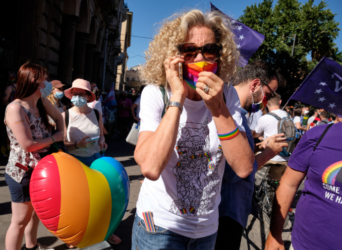 Monica Cirinnà al Roma Pride 2021 (LaPresse)