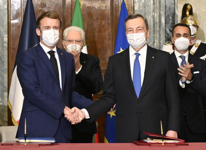 Draghi e Macron_Trattato del Quirinale