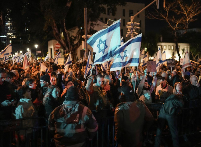 Proteste contro Netanyahu (17 feb 2024, AP via LaPresse)