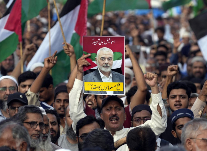 Proteste a Karachi per uccisione Ismail Haniyeh (Ap-LaPresse)