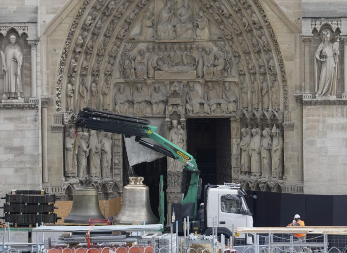 Restaurierungsarbeiten an Notre Dame nach dem Brand 2019 (September 2024, Ap-LaPresse)