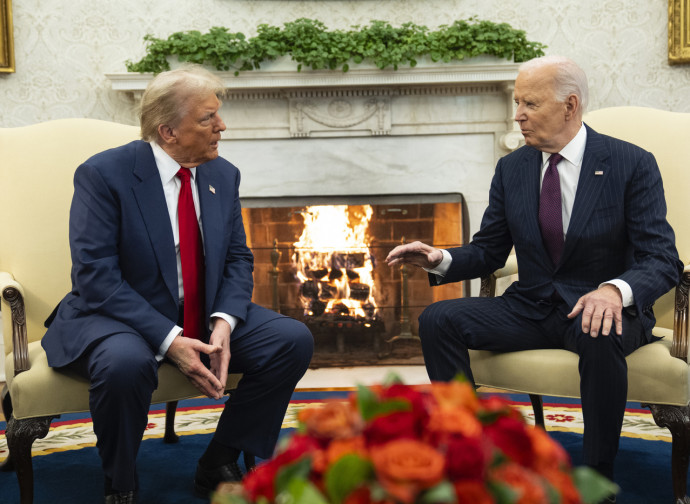 Trump e Biden, 13 nov 2024 (Ap via LaPresse)