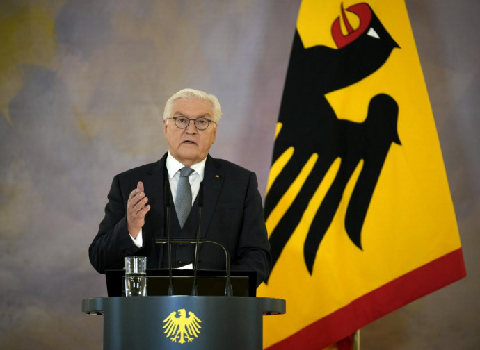 Frank-Walter Steinmeier annuncia le elezioni anticipate, 27-12-2024 (Ap via LaPresse)