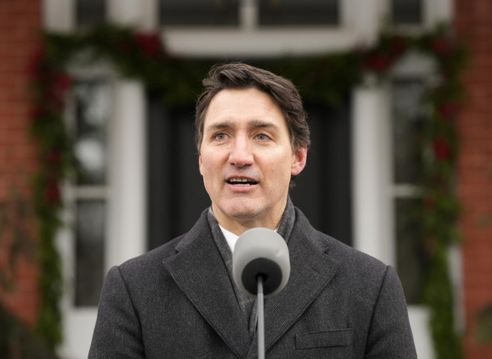 Justin Trudeau annuncia dimissioni (The Canadian Press via AP via LaPresse)