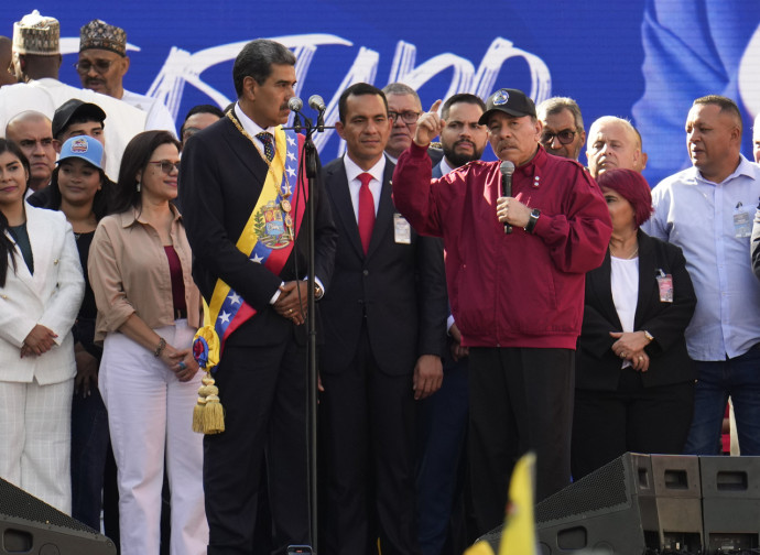 Maduro e Ortega, 10/01/2025 (Ap via LaPresse)