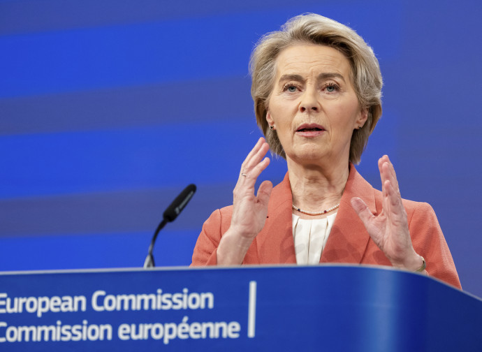 Ursula von der Leyen (29/01/2025, Ap via LaPresse)