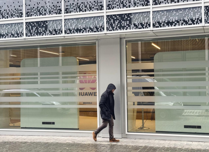 Sede di Huawei a Bruxelles (Ap via LaPresse)