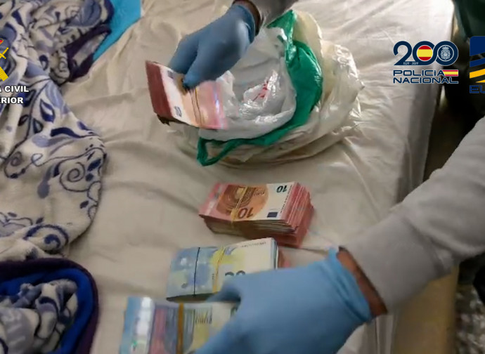 Operazione contro il narcotraffico, 29/05/2026, Spagna (Ufficio Stampa Guardia Civil/LaPresse)
