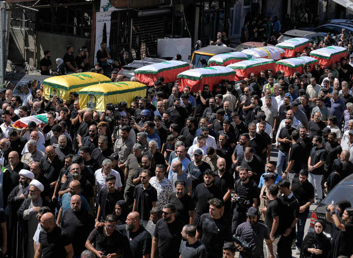 Funerali a Kfar Ramman - LaPresse