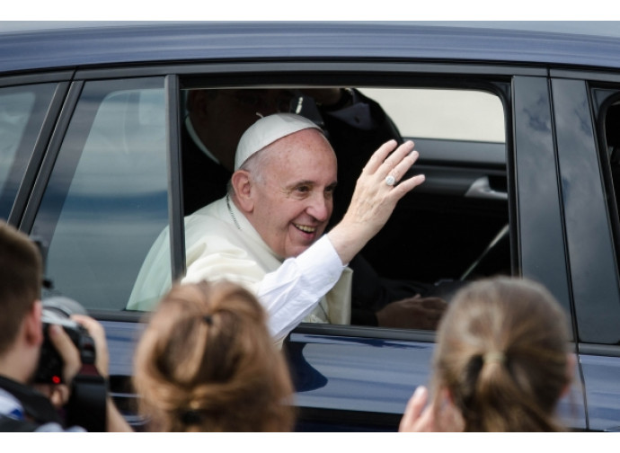 L'arrivo del Papa (foto www.krakov2016.com)