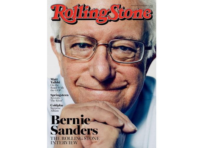 Bernie Sanders sulla copertina di Rolling Stones
