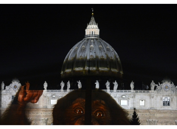 Lo show ambientalista proiettato in Vaticano