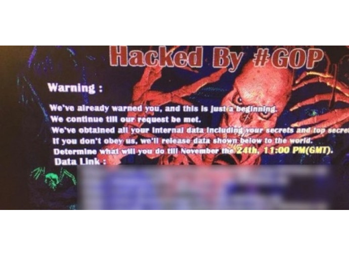 Un immagine dell'attacco informatico alla Sony
