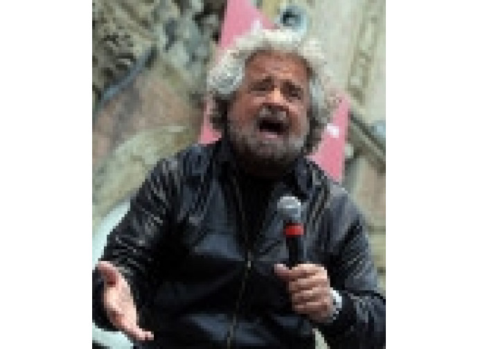 Beppe Grillo a comizio