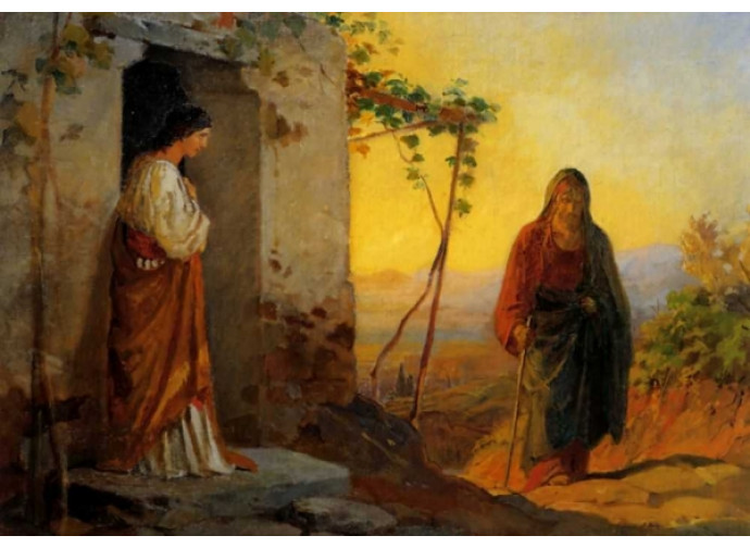 Marta accoglie Gesù in casa