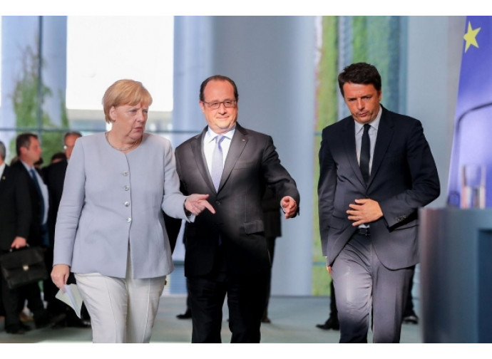 Merkel, Hollande e Renzi
