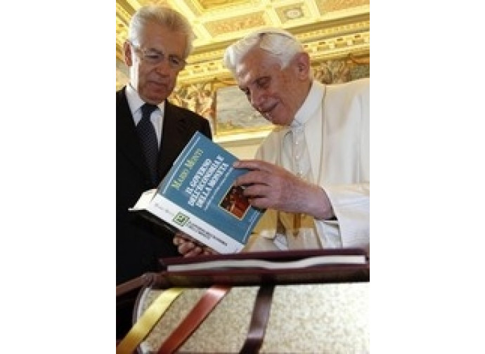 Mario Monti in visita dal Papa