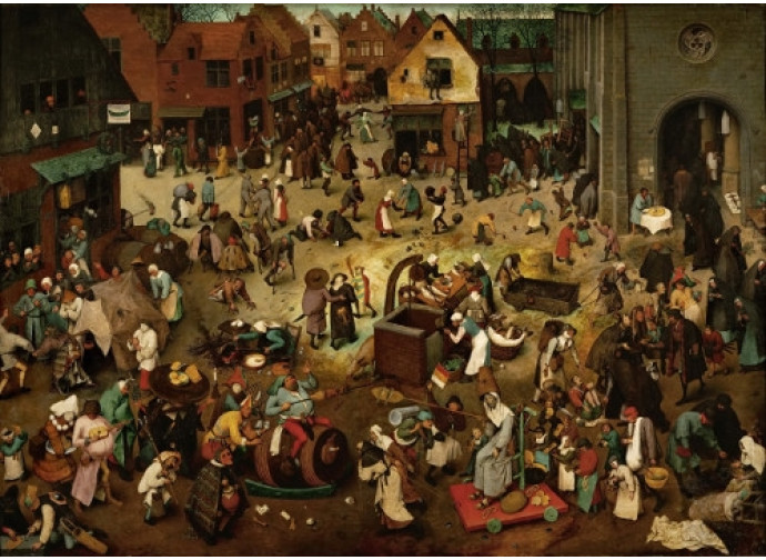 Bruegel: "La battaglia fra il Carnevale e le Ceneri"