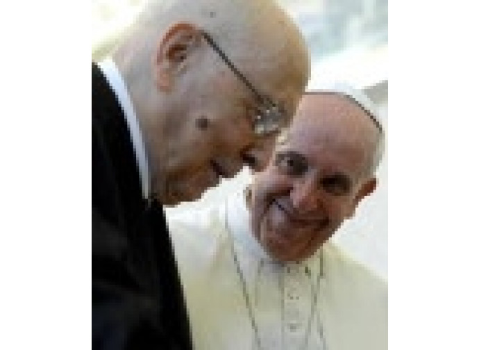 Giorgio Napolitano e Papa Francesco