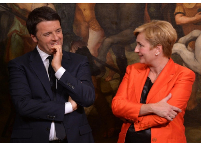 Matteo Renzi e Federica Guidi