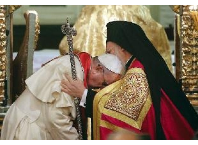 Papa Francesco e il patriarca Bartolomeo