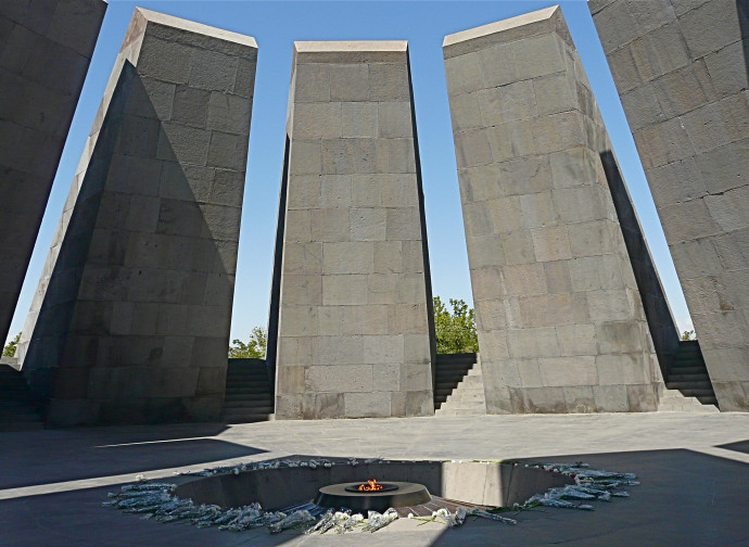 Il memoriale del genocidio armeno, a Erevan
