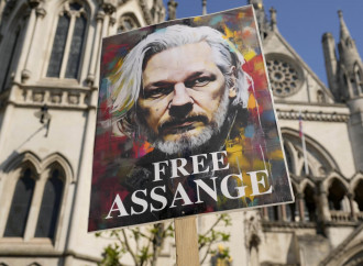 Manifestazione a Londra per la liberazione di Assange (La Presse)