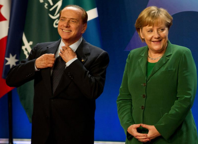 Altri tempi: Berlusconi e la Merkel