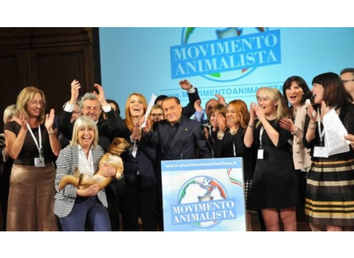 Berlusconi al lancio del Movimento Animalista