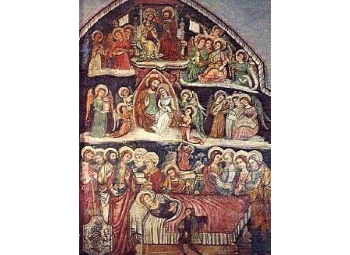 L'affresco con la Dormitio Virginis nella cattedrale di Troia (Foggia)