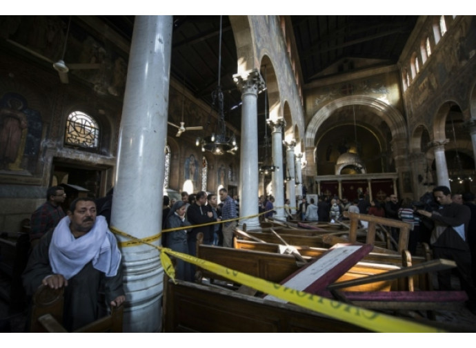 Il Cairo, la chiesa di San Pietro dopo la bomba