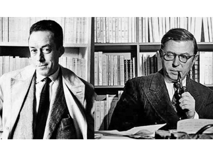 Albert Camus e Jean Paul Sartre