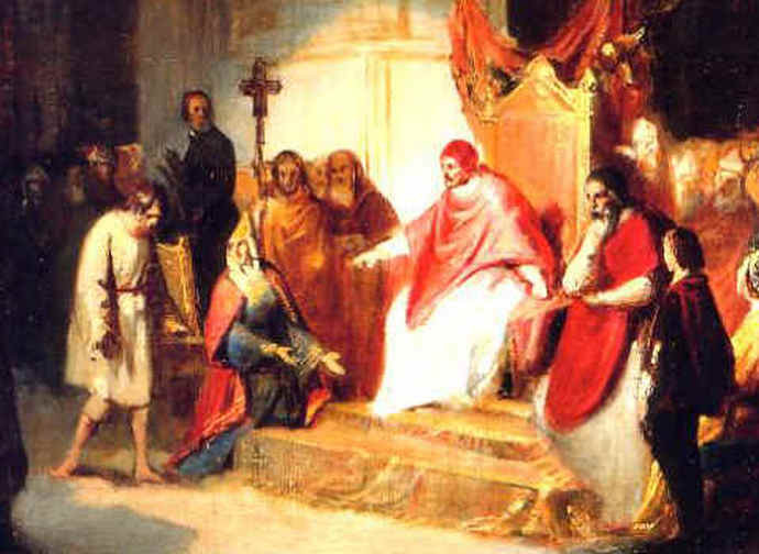 Penitenza di Canossa_san Gregorio VII ed Enrico IV