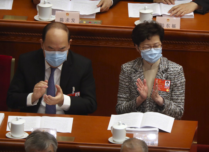 Carrie Lam all'Assemblea Nazionale del Popolo (Pechino)