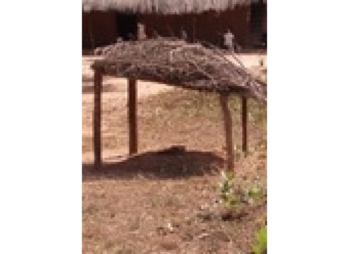 Casa degli spiriti in un villaggio africano