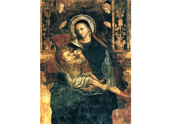 L'immagine di Maria che allatta il Bambino nella chiesa di Santa Maria della Steccata a Parma