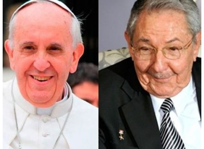 Raul Castro e Papa Francesco