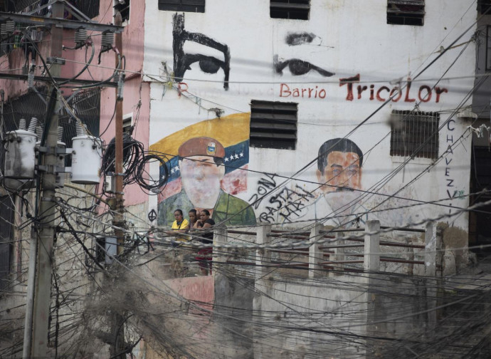 Chavez e Maduro, murales venezuelano celebrativo