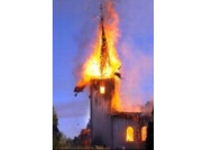 Zanzibar, chiesa incendiata
