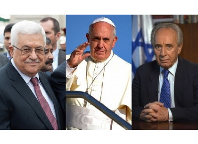 Muhmad Abbas (Abu Mazen), papa Francesco, Shimon Peres