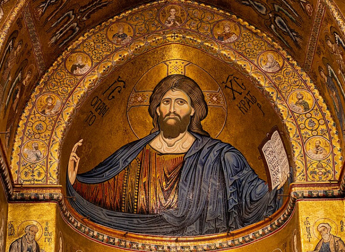 Cristo pantocratore (Duomo di Monreale; licenza CC, J. Clemenzi)