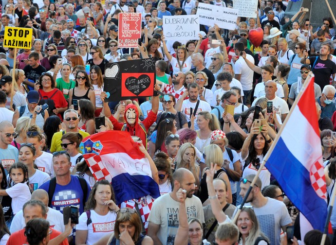 Manifestazioni a Zagabria