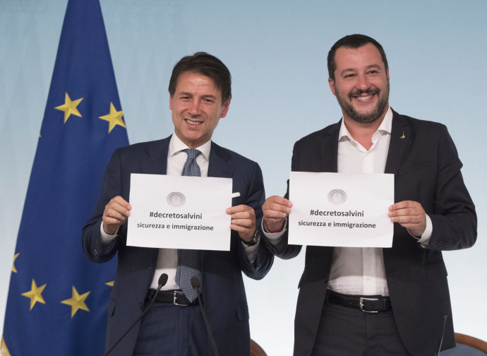 Decreto Salvini presentato alla stampa