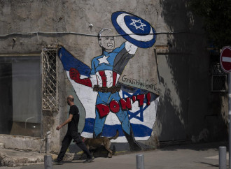 Murales sull'alleanza Usa-Israele a Tel Aviv (La Presse)