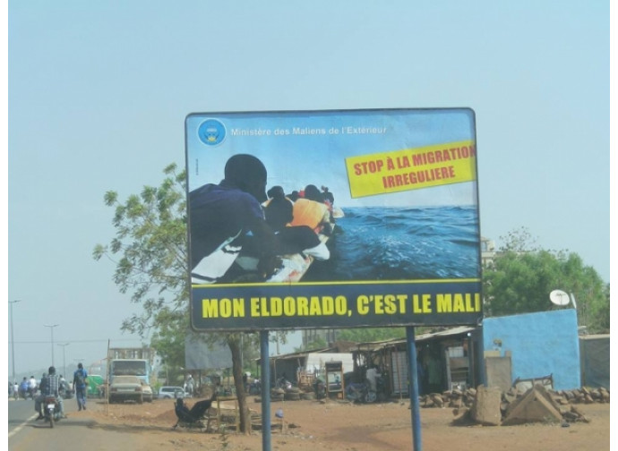 "Il mio Eldorado è il Mali" poster contro l'emigrazione irregolare