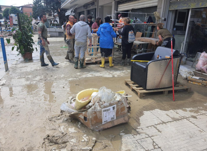 L'alluvione a Forlì (La Presse)