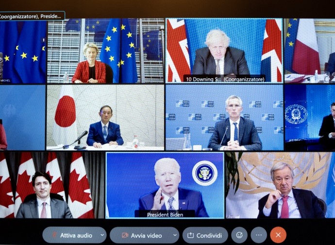 La riunione virtuale del G7
