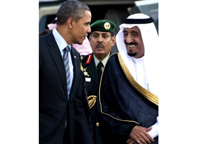 Barak Obama e il monarca saudita Salman bin Abdelaziz