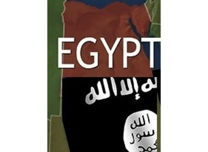 La bandiera nera dell'Isis sull'Egitto
